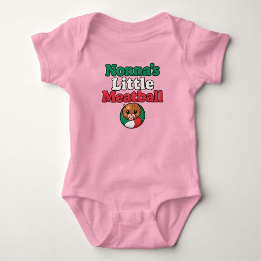 Nonna's Kleine Meatball  Romper (Voorkant)
