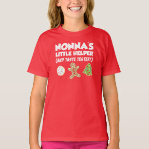 Nonna's Little Helper Christmas Cookies T-Shirt