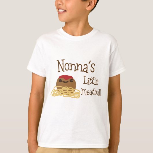 Nonna's Little Meatball T-shirt (Voorkant)