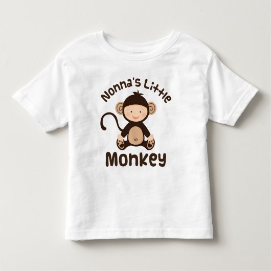 Nonnas Little Monkey Kinder Shirts (Voorkant)