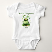 Nonna's Lucky Charm Shamrock Pot of Gold Romper (Voorkant)