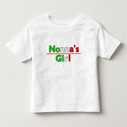 Nonna's meisje peuter T-shirt te matchen met Nonna (Voorkant)