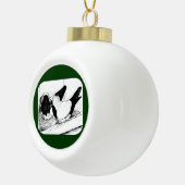 nonnen. 1980 keramische bal ornament (Rechts)