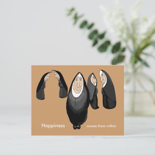 nonnen briefkaart (Staand voorkant)