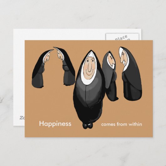 nonnen briefkaart (Voorkant / Achterkant)