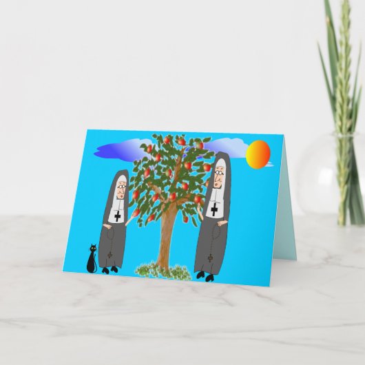 Nonnen die de Kaarten & de Giften van Appelen (Voorkant)