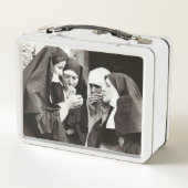 Nonnen die roken op een vintage foto (Achterkant)