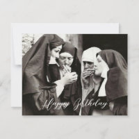 Nonnen die roken Vintage fotografie