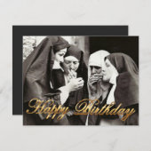 Nonnen die roken Vintage Fotografie (Voorkant / Achterkant)