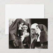 Nonnen die roken Vintage fotografie (Voorkant / Achterkant)
