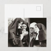 Nonnen die roken Vintage Fotografie Briefkaart (Voorkant / Achterkant)