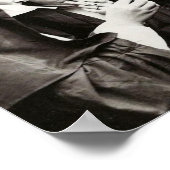 Nonnen die roken Vintage fotografie Poster (Hoek)