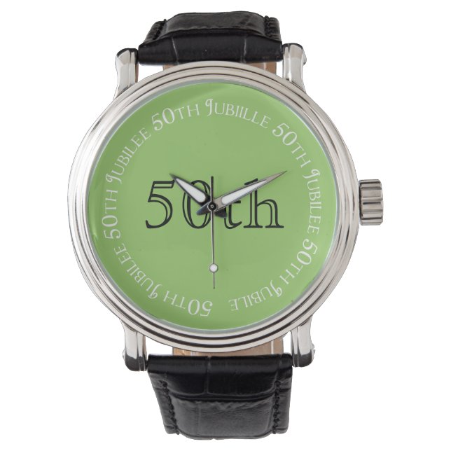 Nonnen Golden Jubilee 50e Jubileum Horloge Groen (Voorkant)