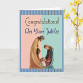 Nonnen Jubeljaar Kaarten en geschenken (Gele Bloem)