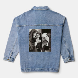 Nonnen roken  foto denim jacket