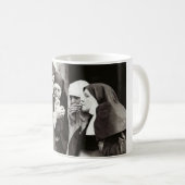 Nonnen roken foto koffiemok (Voorkant rechts)