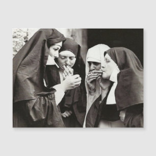 Nonnen rokend vintage foto