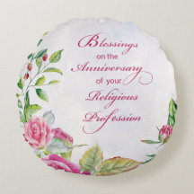 Nonnenjubileum van religieuze professie Roze rozen