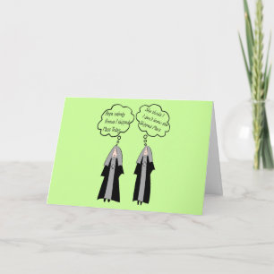 Nonnenkaarten "Dingen waar nonnen aan denken" Grap Kaart