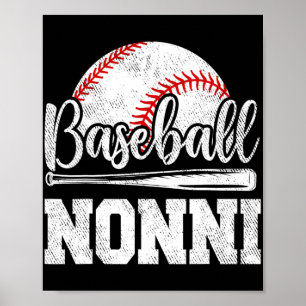 Nonni Baseball Speler Spel Dag Moeder#39; #39; s D Poster