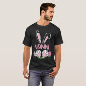 Nonni Bunny Easter Eggs Matching Family Cute Easte T-shirt (Voorkant volledig)