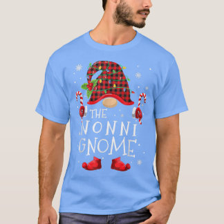 Nonni Gnome Buffalo Pset Matching Family Christma T-shirt