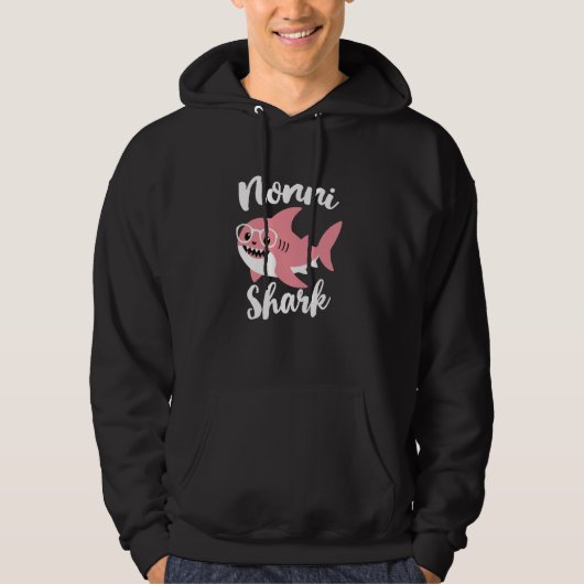 Nonni Haai Moederdag Oma Grappig Hoodie (Voorkant)