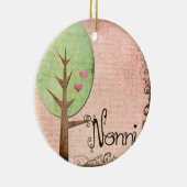 nonni-hartritme roze keramisch ornament (Rechts)