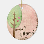 nonni-hartritme roze keramisch ornament (Links)
