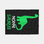 Nonni-saurus Funny Dino Dinosaur Nonnisaurus Fleece Deken (Voorkant (Horizontaal))