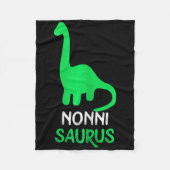 Nonni-saurus Funny Dino Dinosaur Nonnisaurus Fleece Deken (Voorkant)