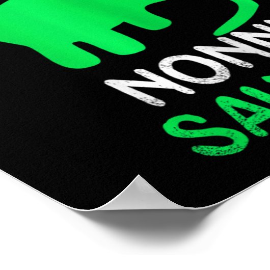 Nonni-saurus Funny Dino Dinosaur Nonnisaurus Poster (Hoek)