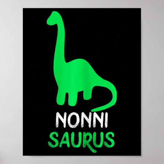 Nonni-saurus Grappige Dino Dinosaurier Nonnisaurus Poster (Voorkant)