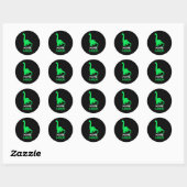 Nonni-saurus Grappige Dino Dinosaurier Nonnisaurus Ronde Sticker (Vel)