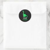 Nonni-saurus Grappige Dino Dinosaurier Nonnisaurus Ronde Sticker (Tas)