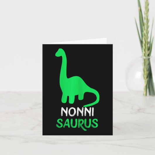 Nonni-saurus Grappige Dino Dinosaurus Nonnisaurus  Kaart (Voorkant)