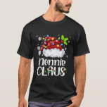 Nonnie Claus Santa Hat Christmas Light Xmas T-shirt<br><div class="desc">Nonnie Claus Santa Hat Christmas Light Xmas Family Shirt. Perfect gift for your dad,  mom,  papa,  men,  women,  friend and Famy members on Thanksgiving Day,  Christmas Day,  Mothers Day,  Fathers Day,  4th of July,  1776 Independent day,  Veterans Day,  Halloween Day,  Patrick's Day</div>