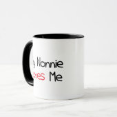 Nonnie houdt van me mok (Voorkant links)