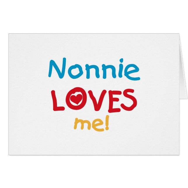 Nonnie Loves Me T-shirts en geschenken (Voorkant Horizontaal)