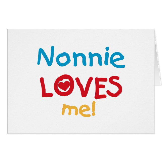 Nonnie Loves Me T-shirts en geschenken (Voorkant Horizontaal)