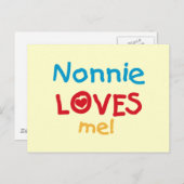 Nonnie Loves Me T-shirts en geschenken Briefkaart (Voorkant / Achterkant)
