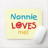 Nonnie Loves Me T-shirts en geschenken Muismat (Met muis)