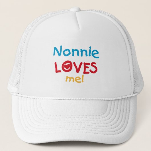 Nonnie Loves Me T-shirts en geschenken Trucker Pet (Voorkant)
