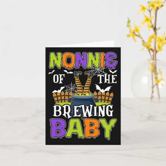 Nonnie Of The Brewing beroemd gemaakt door Hallowe Kaart (Gele Bloem)