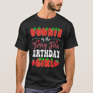 Nonnie van Berry Eerste Verjaardag Meisje 1e Bday  T-shirt
