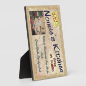 Nonnie's keuken, waar Kinderen met spuugd plaque z Fotoplaat (Zijkant)