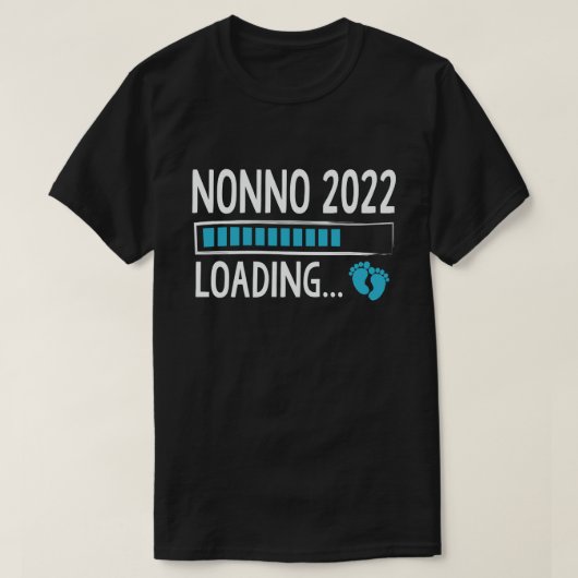 Nonno 2022 Loading Funny Pregnancy Announcement T-shirt (Design voorkant)