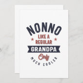 Nonno als een gewone opa slechts veel koeler bedankkaart (Voorkant / Achterkant)