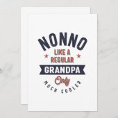 Nonno als een gewone opa slechts veel koeler kaart (Voorkant / Achterkant)