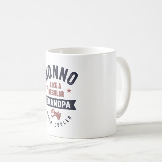 Nonno als een gewone opa slechts veel koeler koffiemok (Voorkant rechts)